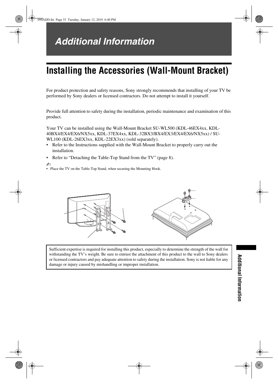 Sony BRAVIA KDL-32EX3xx User Manual | Page 33 / 39