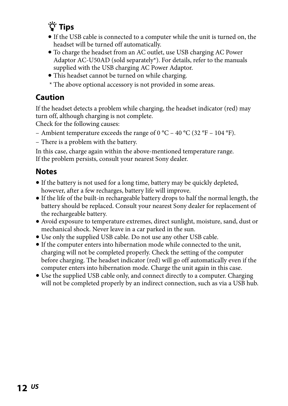 Sony DR-BT101IK User Manual | Page 12 / 92