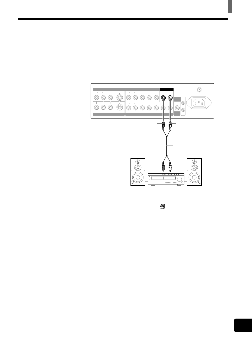 Conexión de un receptor de audio, Sugerencia, Nota | Instalación y conexión del tv | Sony WEGA KZ 42TS1 User Manual | Page 127 / 176