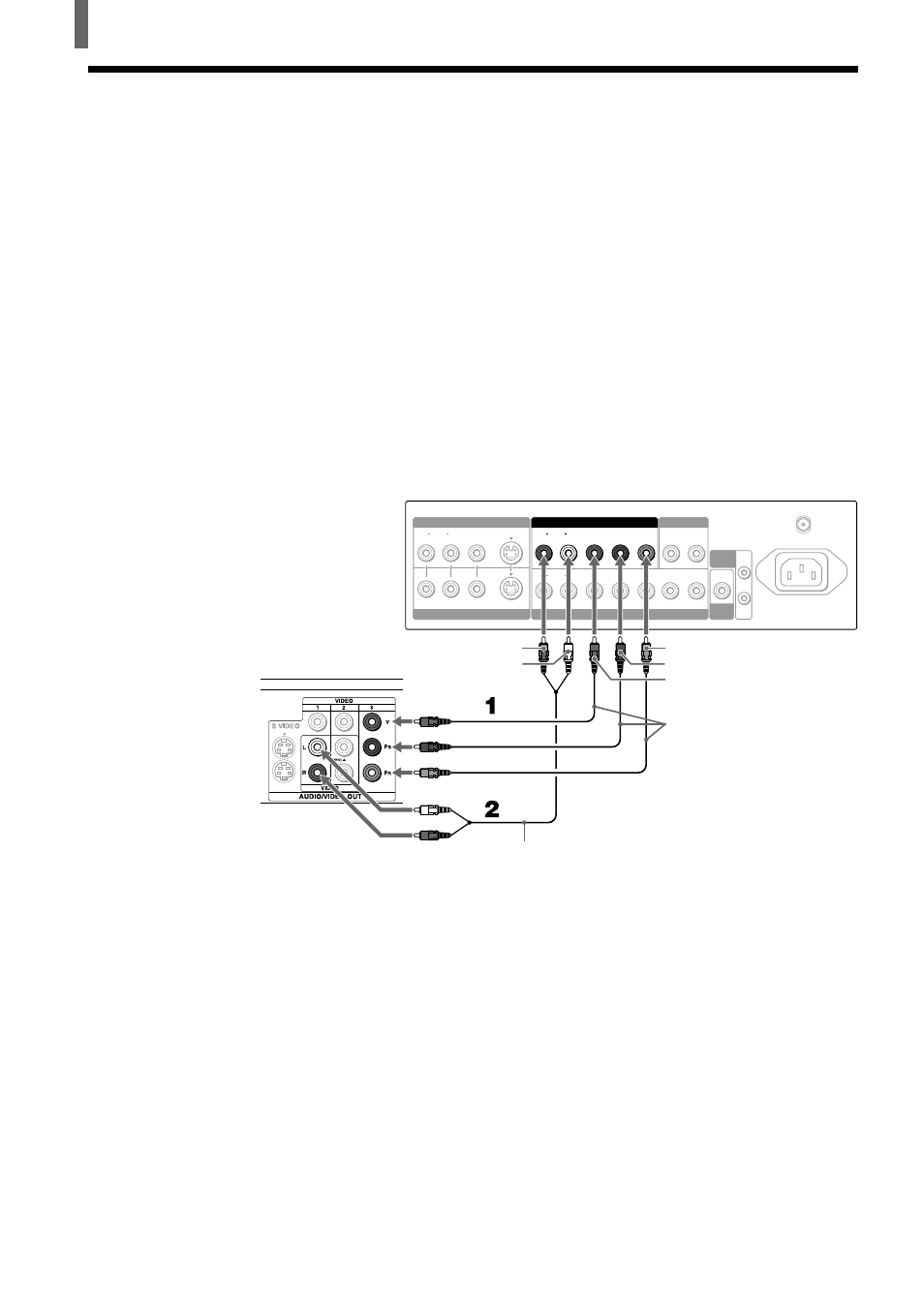 Conexión de un receptor de tv digital, Del decodificador de tv digital al tv, Notas | Sony WEGA KZ 42TS1 User Manual | Page 130 / 176