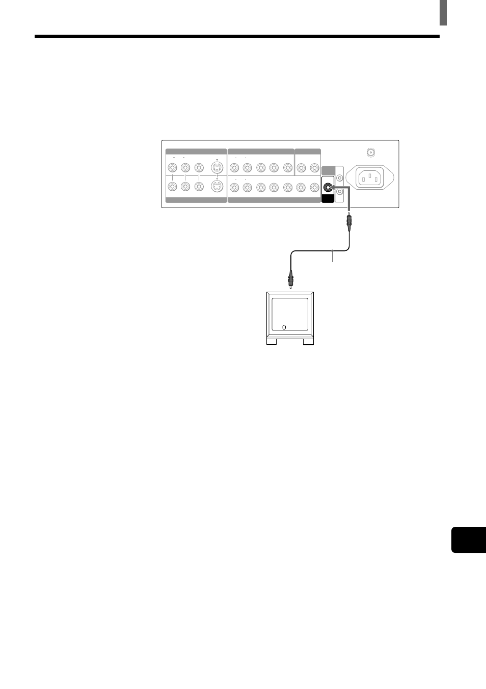 Connecting a sub woofer, Installing and connecting the tv | Sony WEGA KZ 42TS1 User Manual | Page 15 / 176