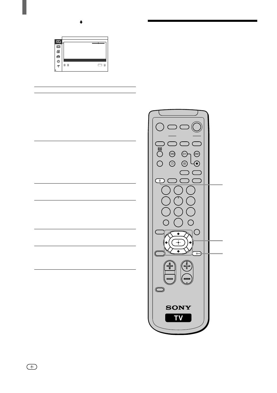 Uso de la opción control de sonido, Repita los pasos 5 y 6 para ajustar otras opciones | Sony WEGA KZ 42TS1 User Manual | Page 154 / 176