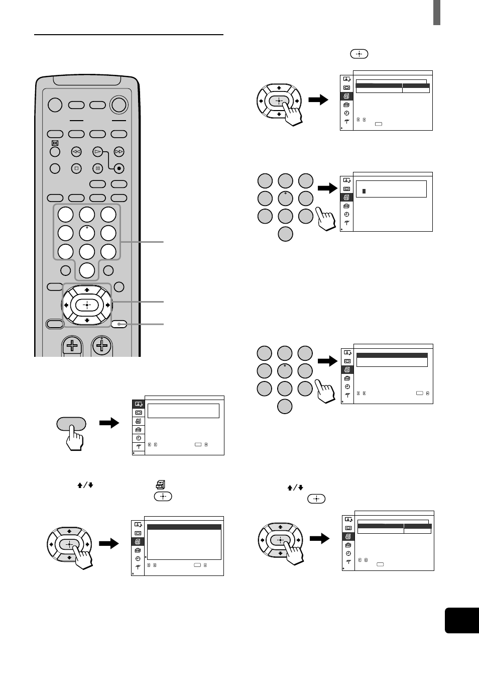 Activación de la función bloqueo seguridad, Menu, Oprima menu | Sony WEGA KZ 42TS1 User Manual | Page 157 / 176