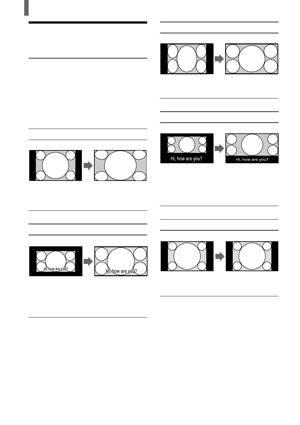 Using the wide screen mode, Changing the wide screen mode automatically | Sony WEGA KZ 42TS1 User Manual | Page 26 / 176