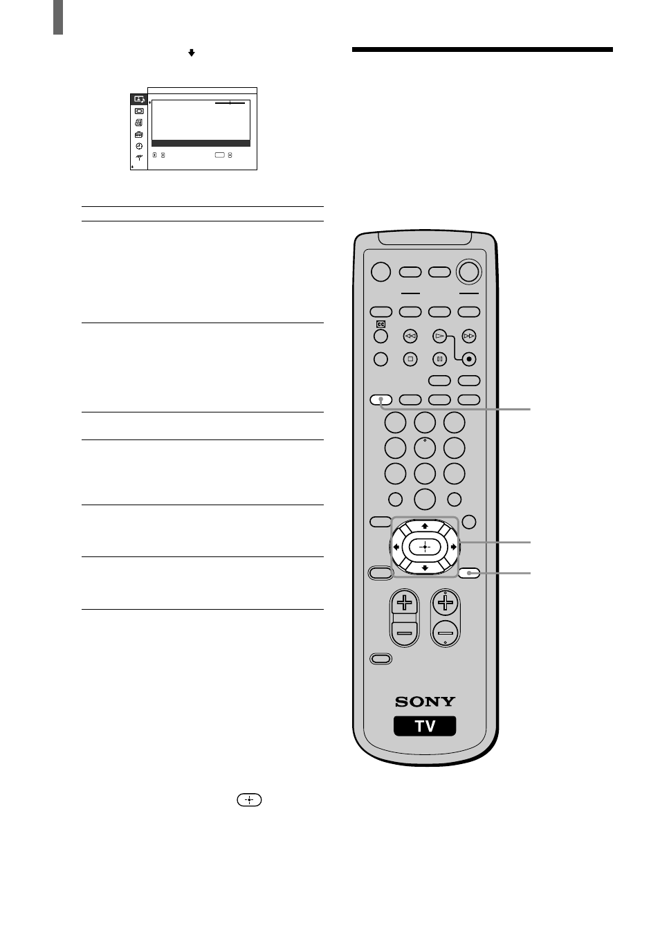 Using the sound control option, Repeat steps 5 and 6 to adjust other options | Sony WEGA KZ 42TS1 User Manual | Page 38 / 176