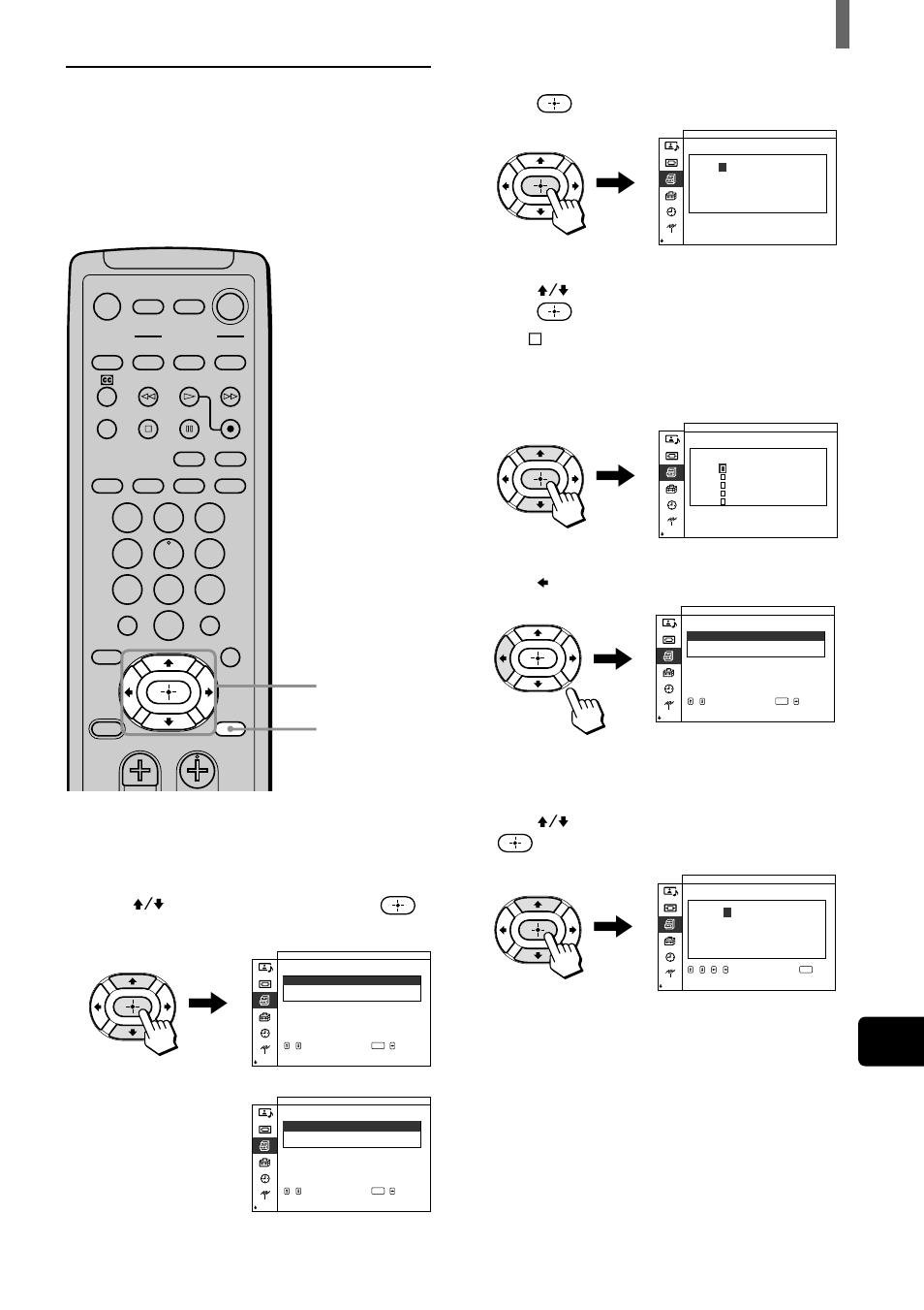 Us 1, Selecting a custom rating, Press b to return to the “custom” menu | Continued) | Sony WEGA KZ 42TS1 User Manual | Page 43 / 176