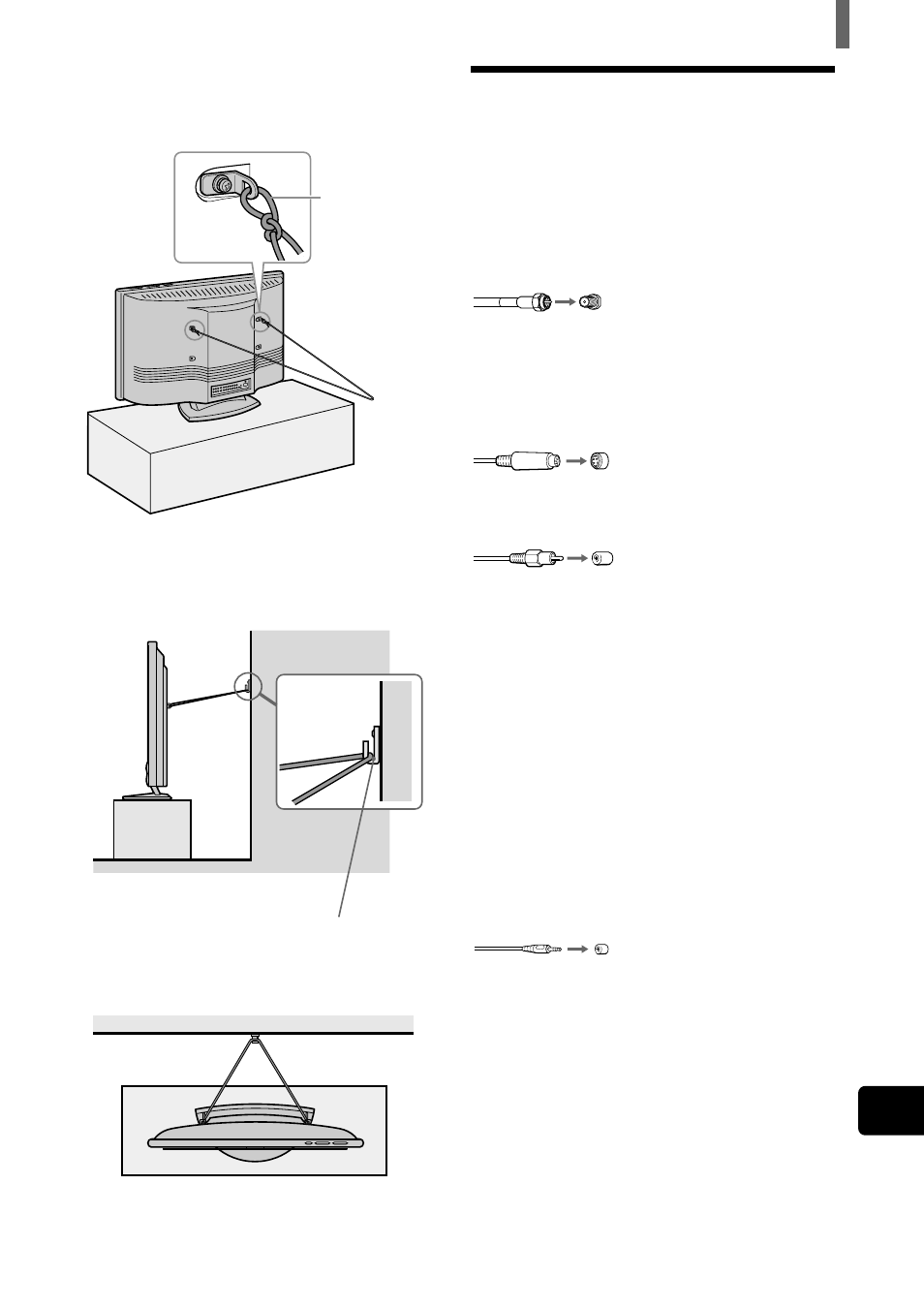 Types de connecteurs, Fr 4 | Sony WEGA KZ 42TS1 User Manual | Page 63 / 176