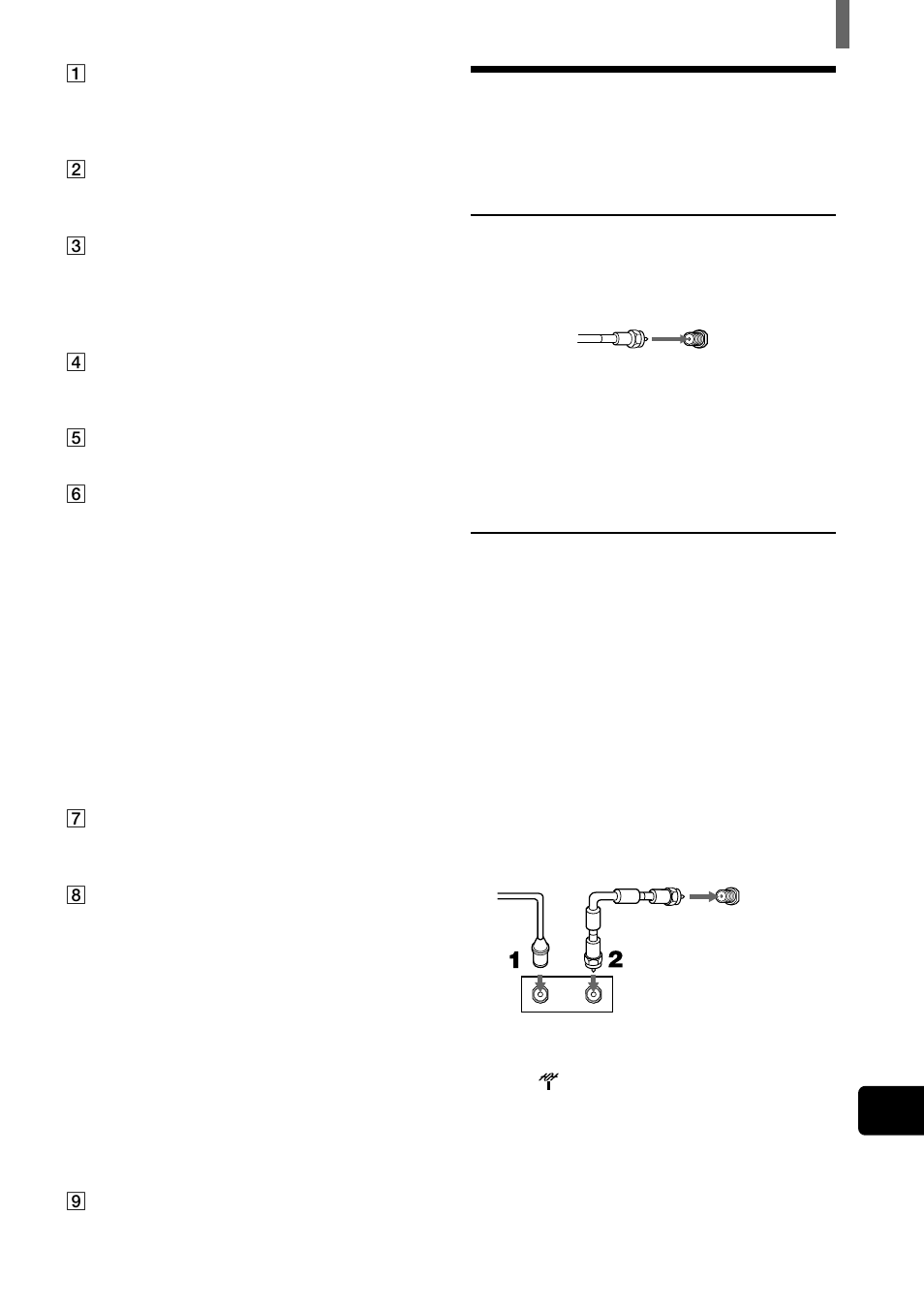 Raccordement direct au câble ou à l’antenne, Raccordements du décodeur | Sony WEGA KZ 42TS1 User Manual | Page 65 / 176