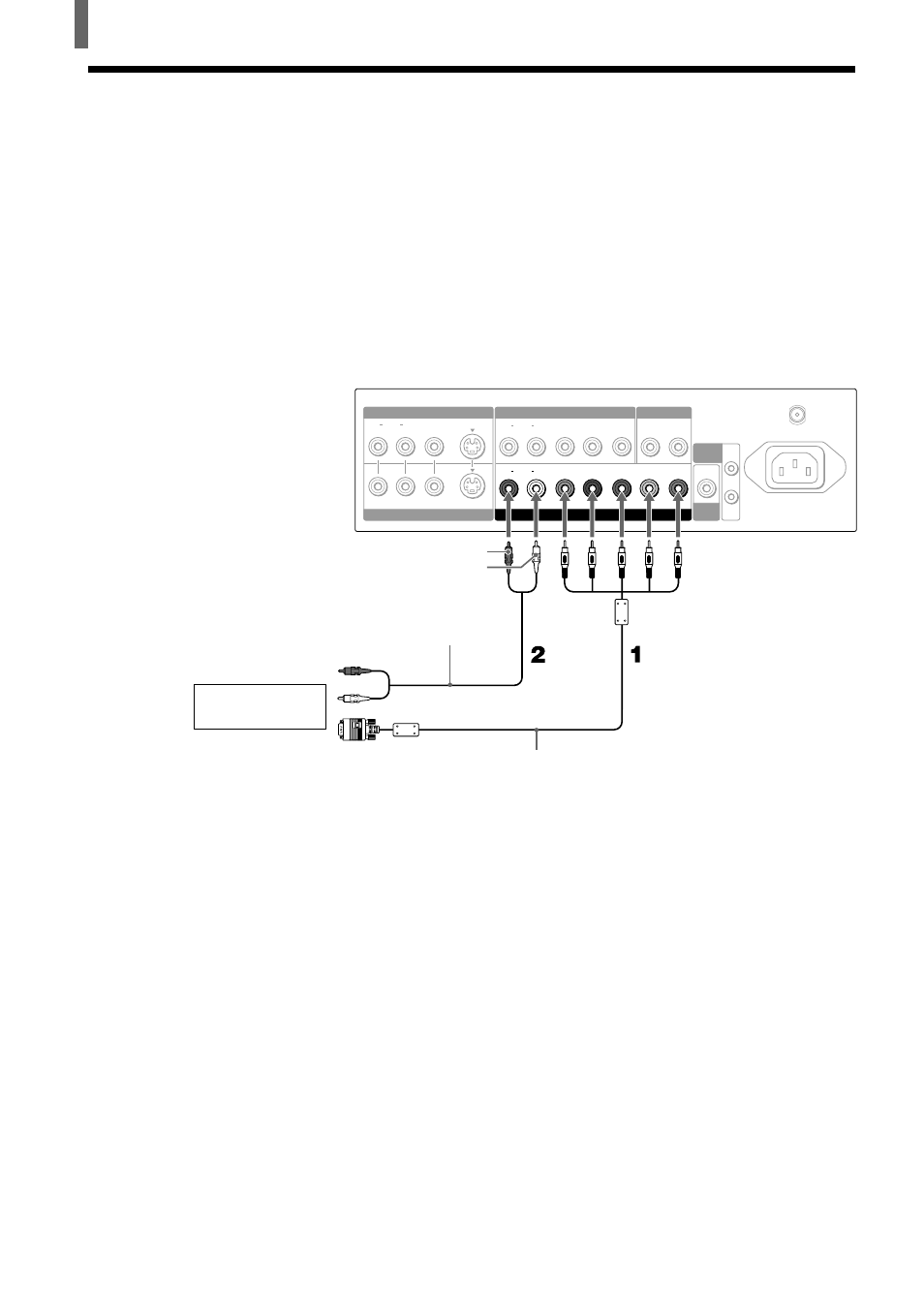 Raccordement d’un appareil rvb, B, p | Sony WEGA KZ 42TS1 User Manual | Page 74 / 176