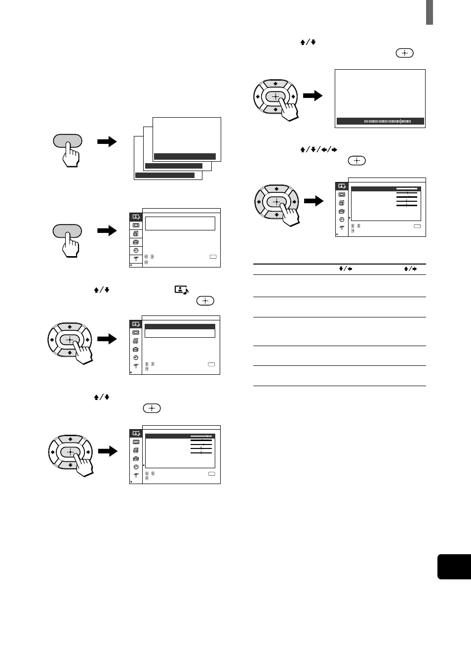 Fr 5, Appuyez sur menu, Menu | Sony WEGA KZ 42TS1 User Manual | Page 95 / 176