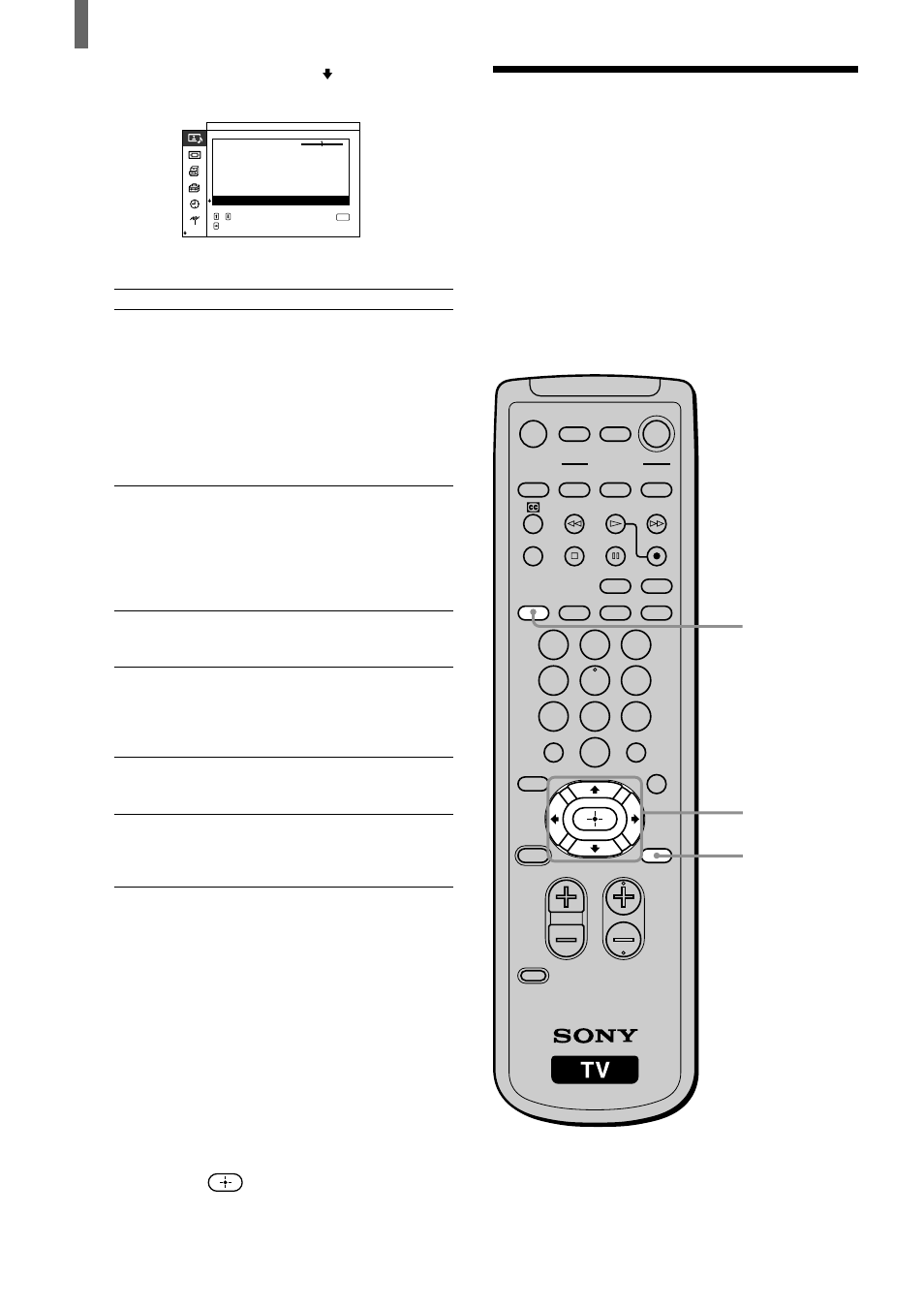 Utilisation de l’option réglages son | Sony WEGA KZ 42TS1 User Manual | Page 96 / 176