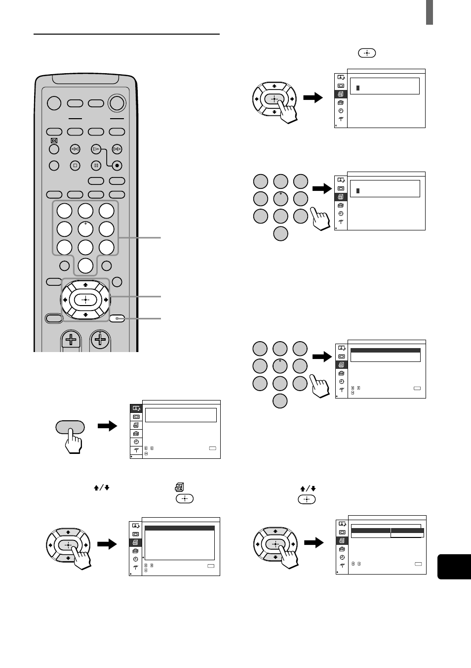 Activation de la fonction surveillance parentale | Sony WEGA KZ 42TS1 User Manual | Page 99 / 176