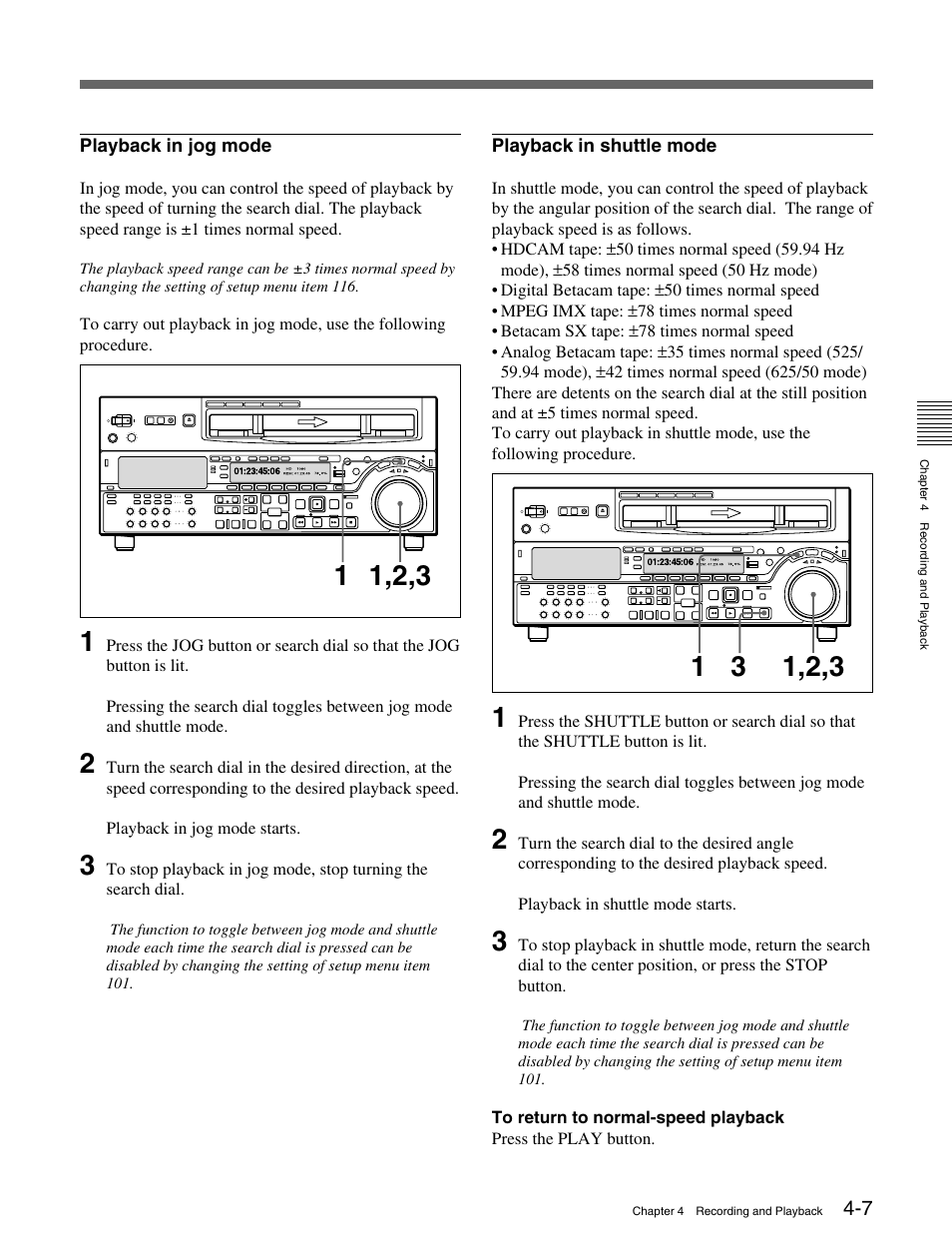 Sony HDW-M2000 User Manual | Page 47 / 142