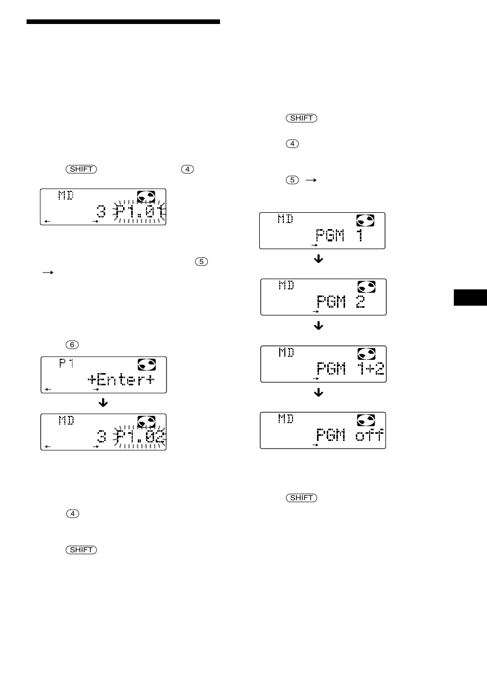 Creación de un programa | Sony MDX-C8900R User Manual | Page 57 / 186