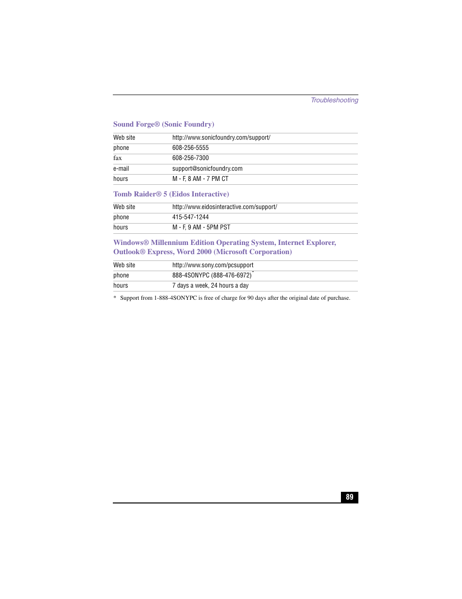Sony PCV-RX370DS User Manual | Page 89 / 100