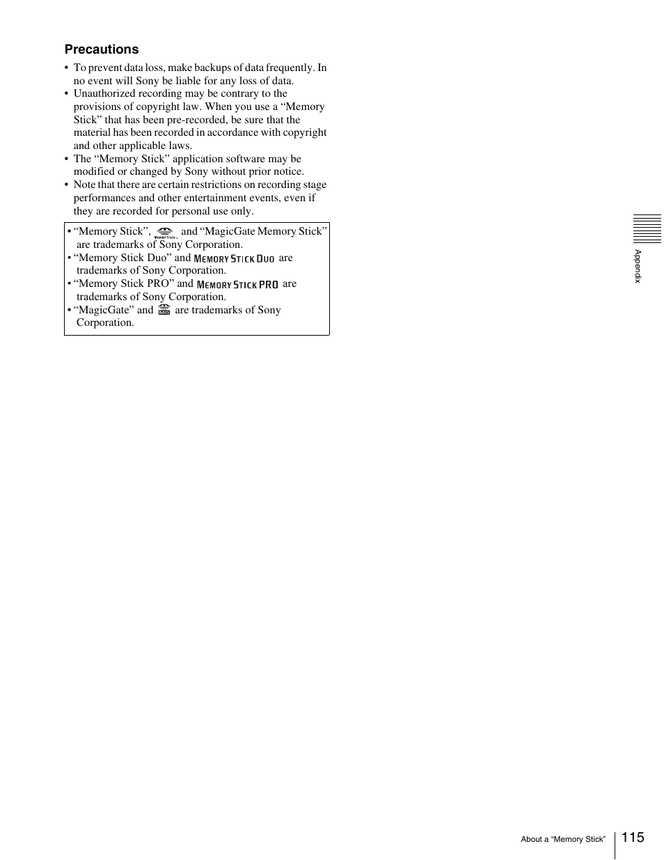 Sony HDW-1800 User Manual | Page 115 / 119
