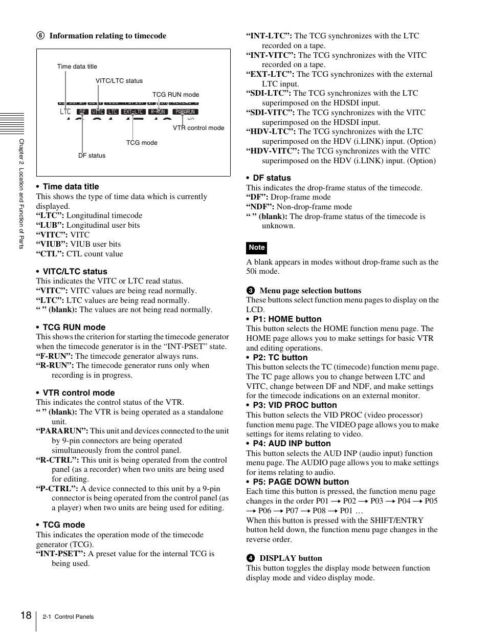 Sony HDW-1800 User Manual | Page 18 / 119
