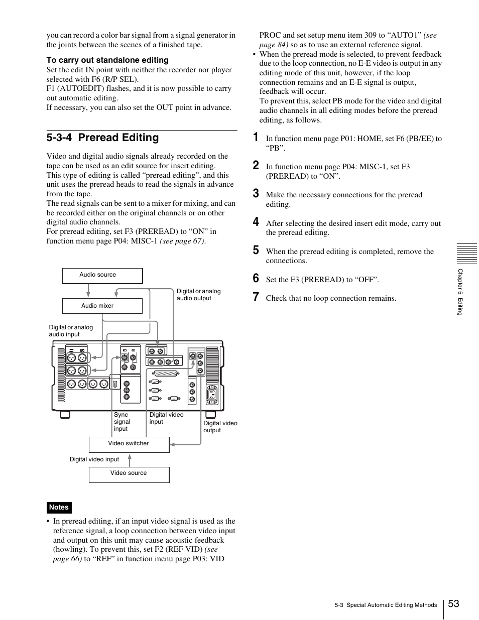 3-4 preread editing | Sony HDW-1800 User Manual | Page 53 / 119