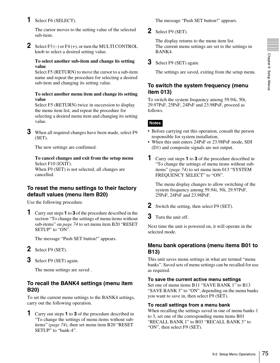 Sony HDW-1800 User Manual | Page 75 / 119