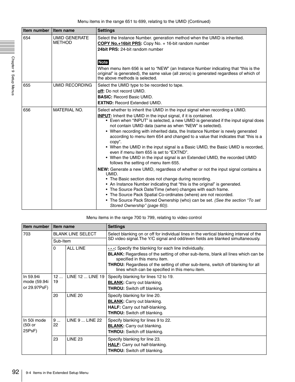 Sony HDW-1800 User Manual | Page 92 / 119