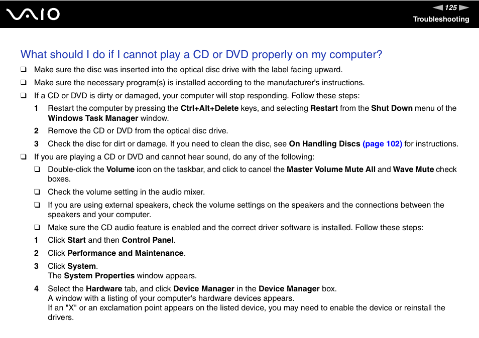 Sony VGN-N100 User Manual | Page 125 / 160