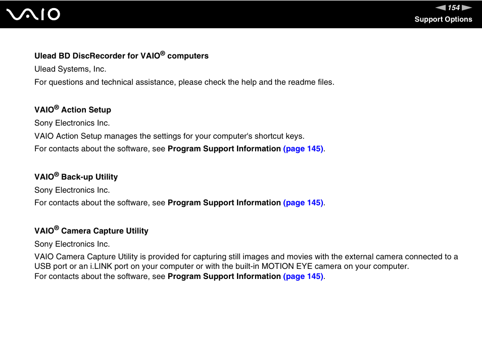 Sony VGN-N100 User Manual | Page 154 / 160