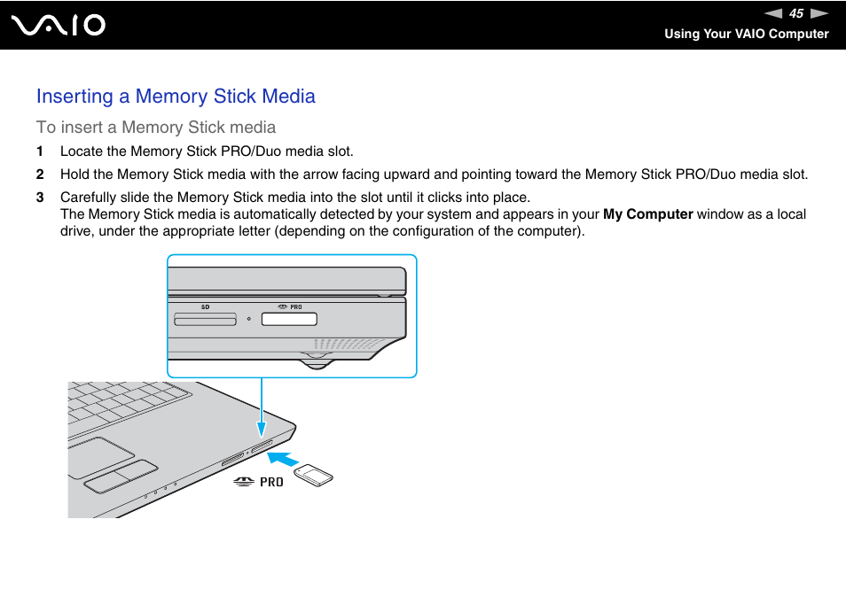 Sony VGN-N100 User Manual | Page 45 / 160
