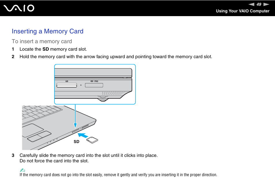 Sony VGN-N100 User Manual | Page 49 / 160