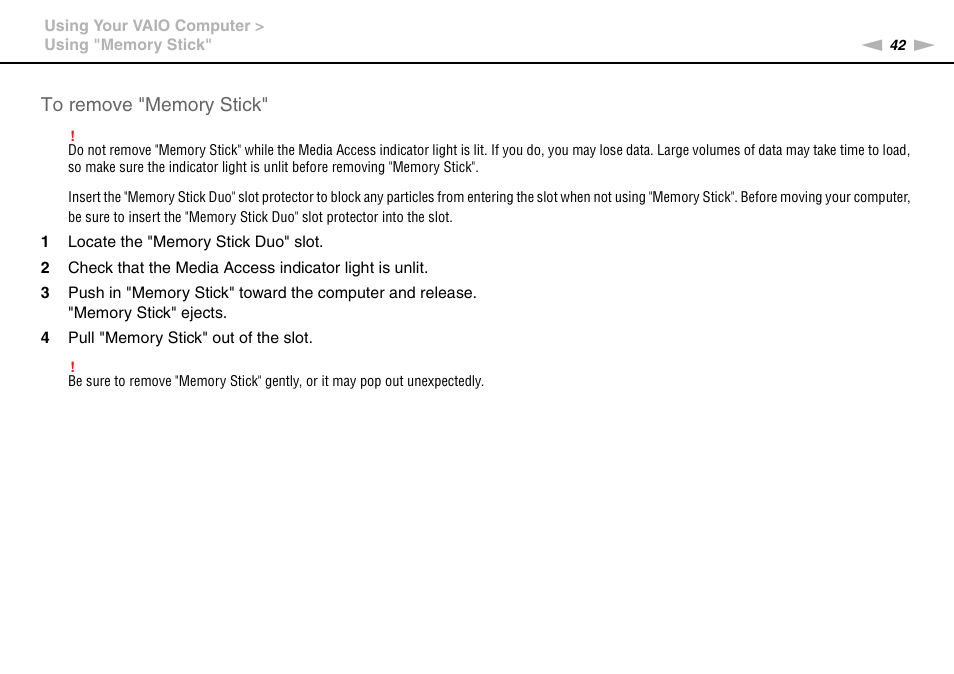 Sony VAIO VGN-P User Manual | Page 42 / 155