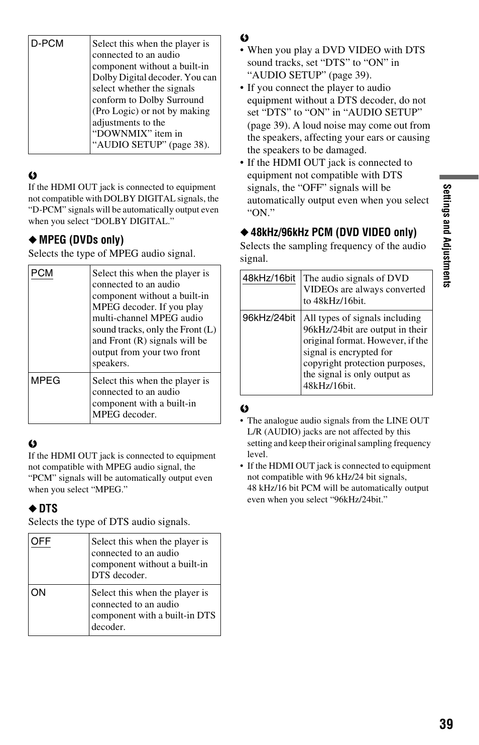Sony DVP-NS728H User Manual | Page 39 / 52