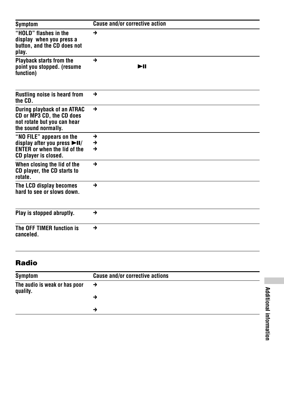 Radio | Sony D-NF400/NF401 User Manual | Page 35 / 40