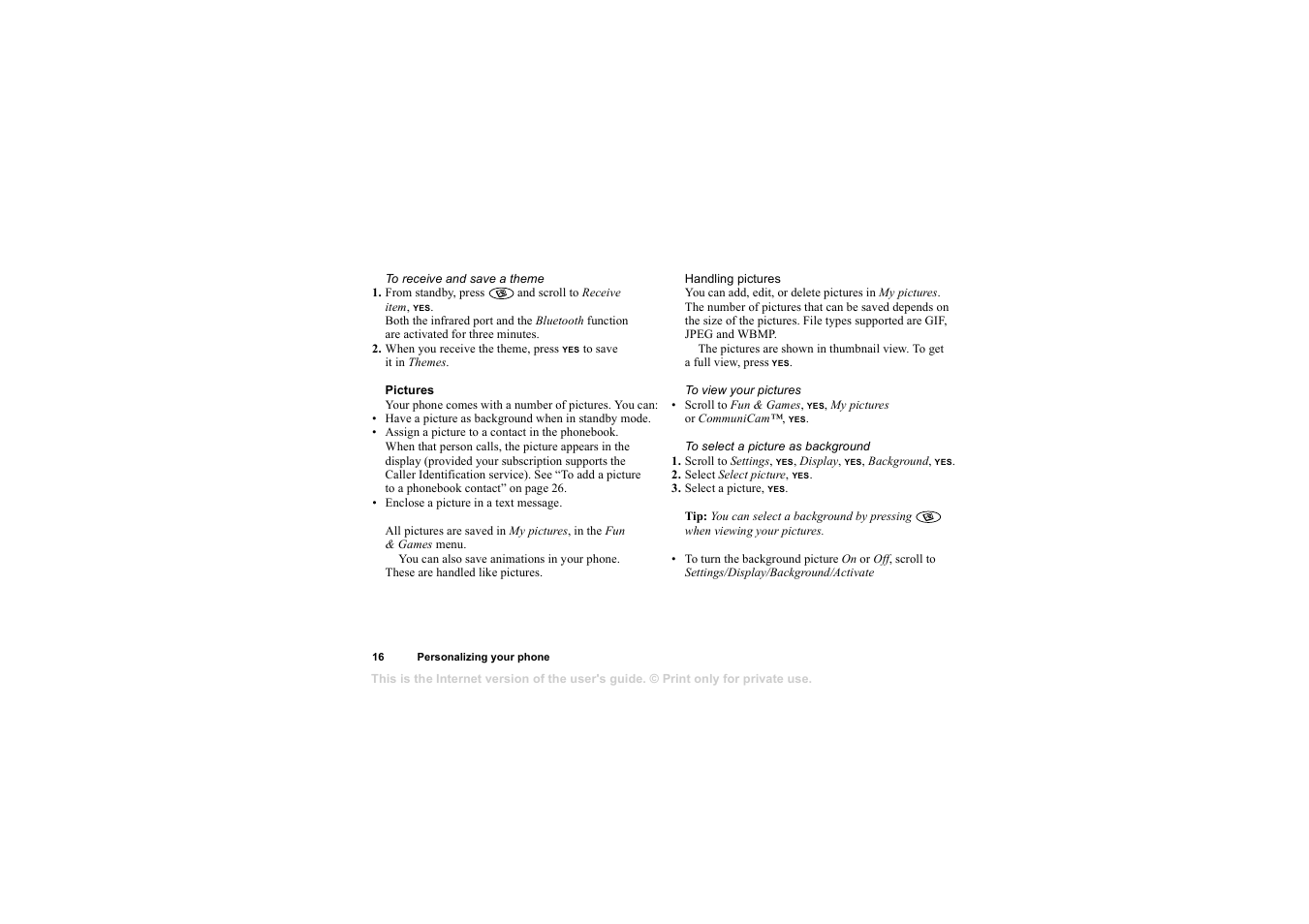 Sony T68i User Manual | Page 16 / 95