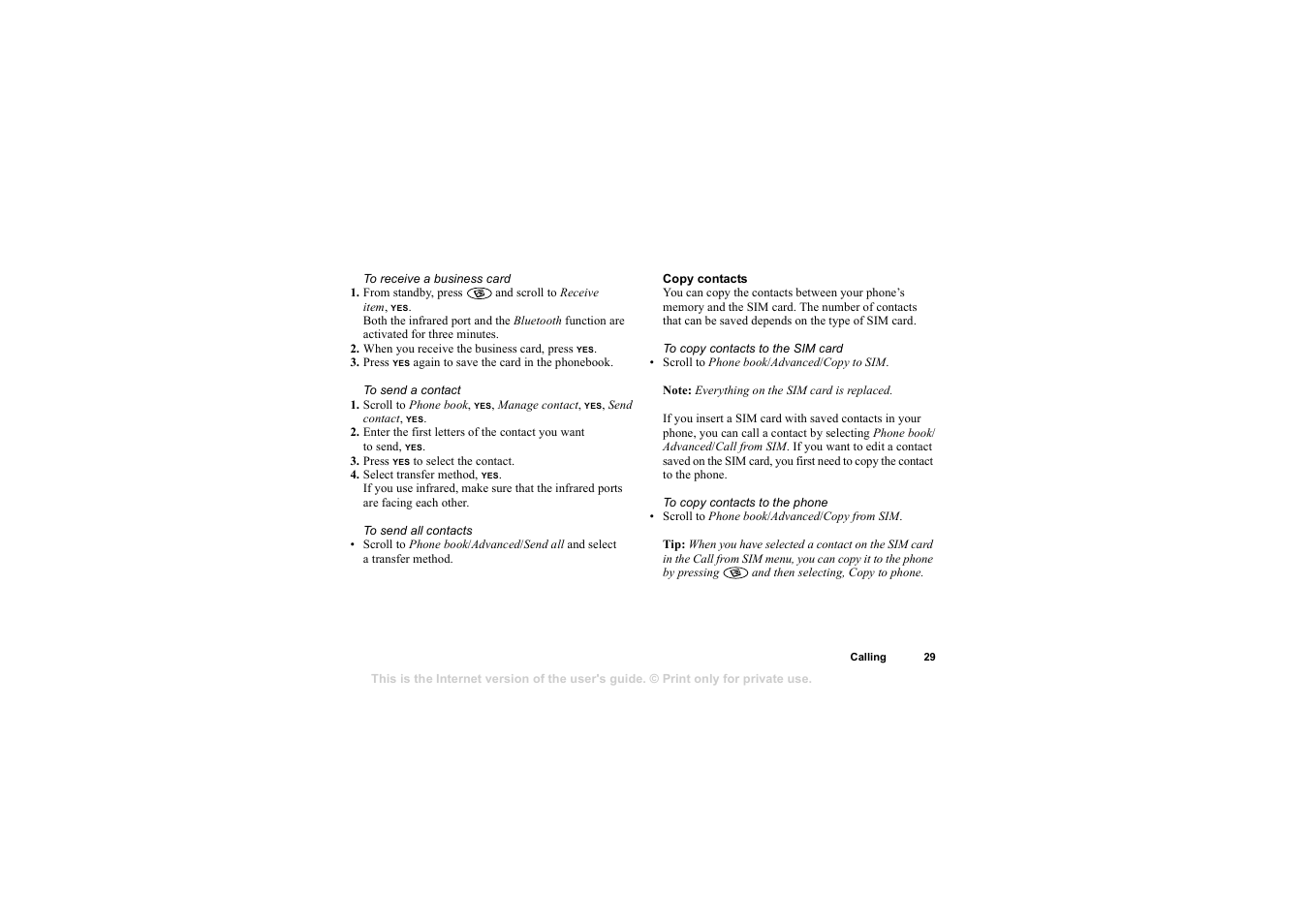 Sony T68i User Manual | Page 29 / 95