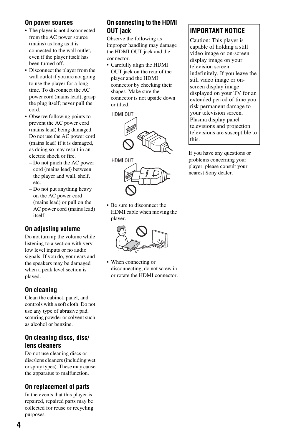 Sony 4-169-142-11(1) User Manual | Page 4 / 35