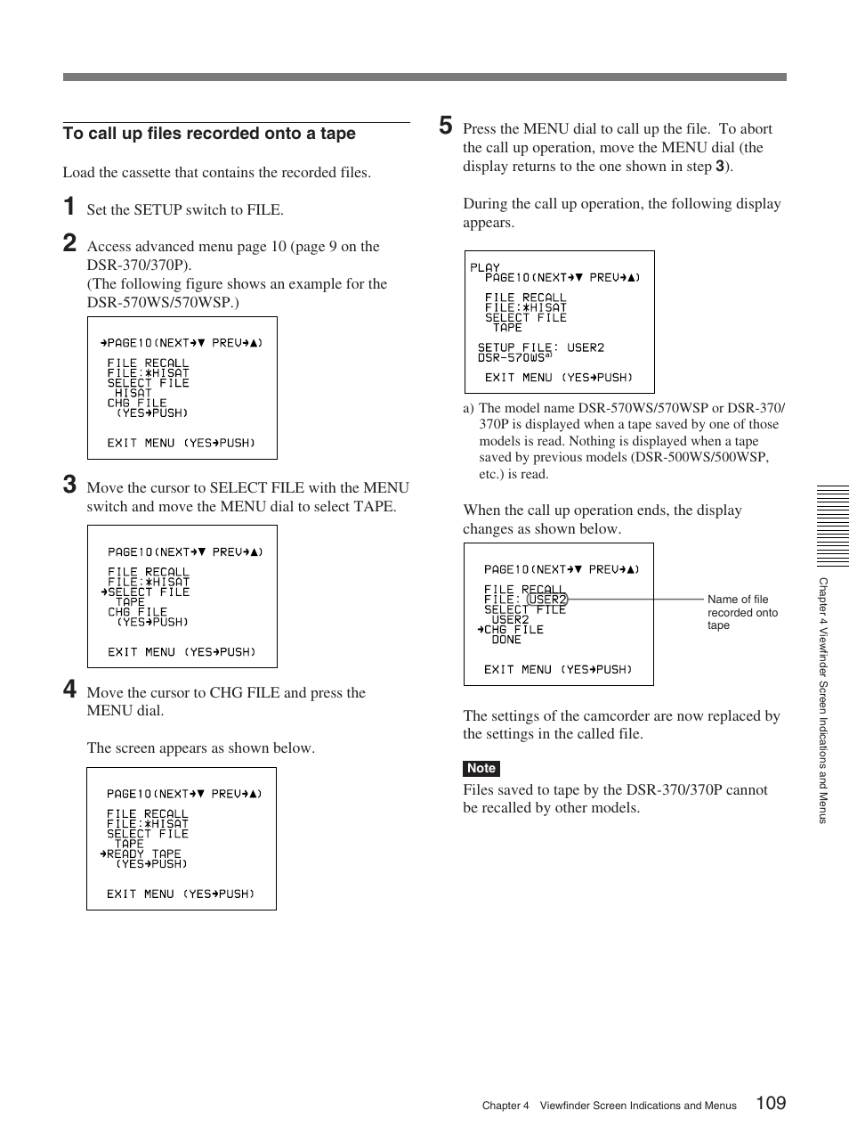 Sony 570WSPL User Manual | Page 109 / 160