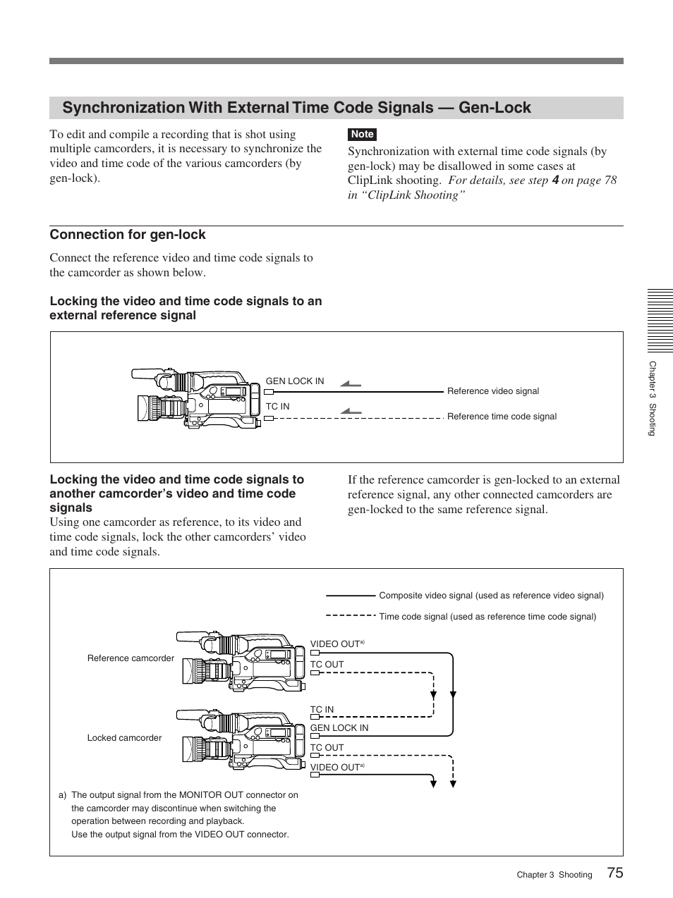 Connection for gen-lock | Sony 570WSPL User Manual | Page 75 / 160