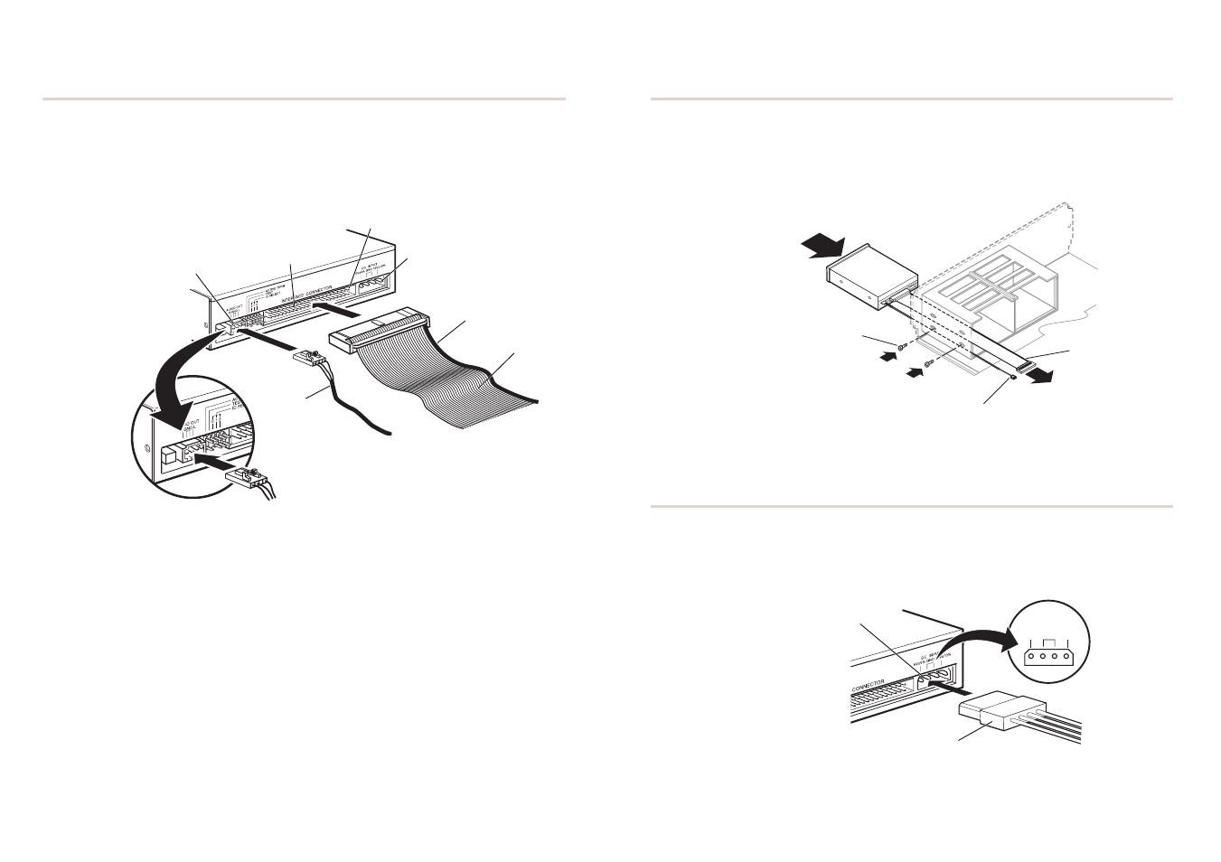 Step 7: mounting the drive, Step 8: connecting the power cable, Step 6: connecting the drive | Sony CD-R/RW User Manual | Page 7 / 12