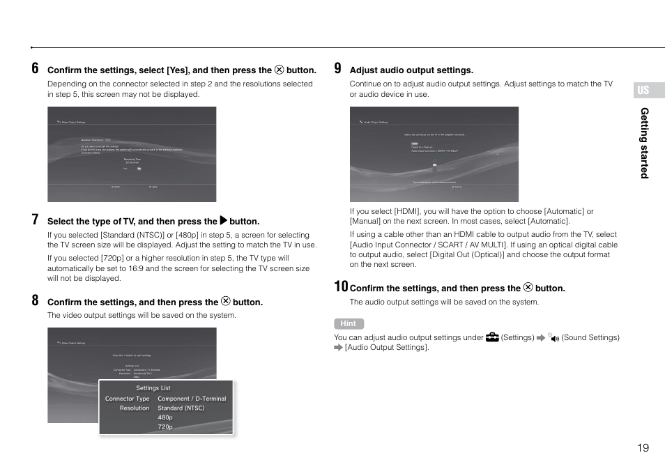 Sony 120-250GB Playstation 3 CECH-2101A User Manual | Page 19 / 120