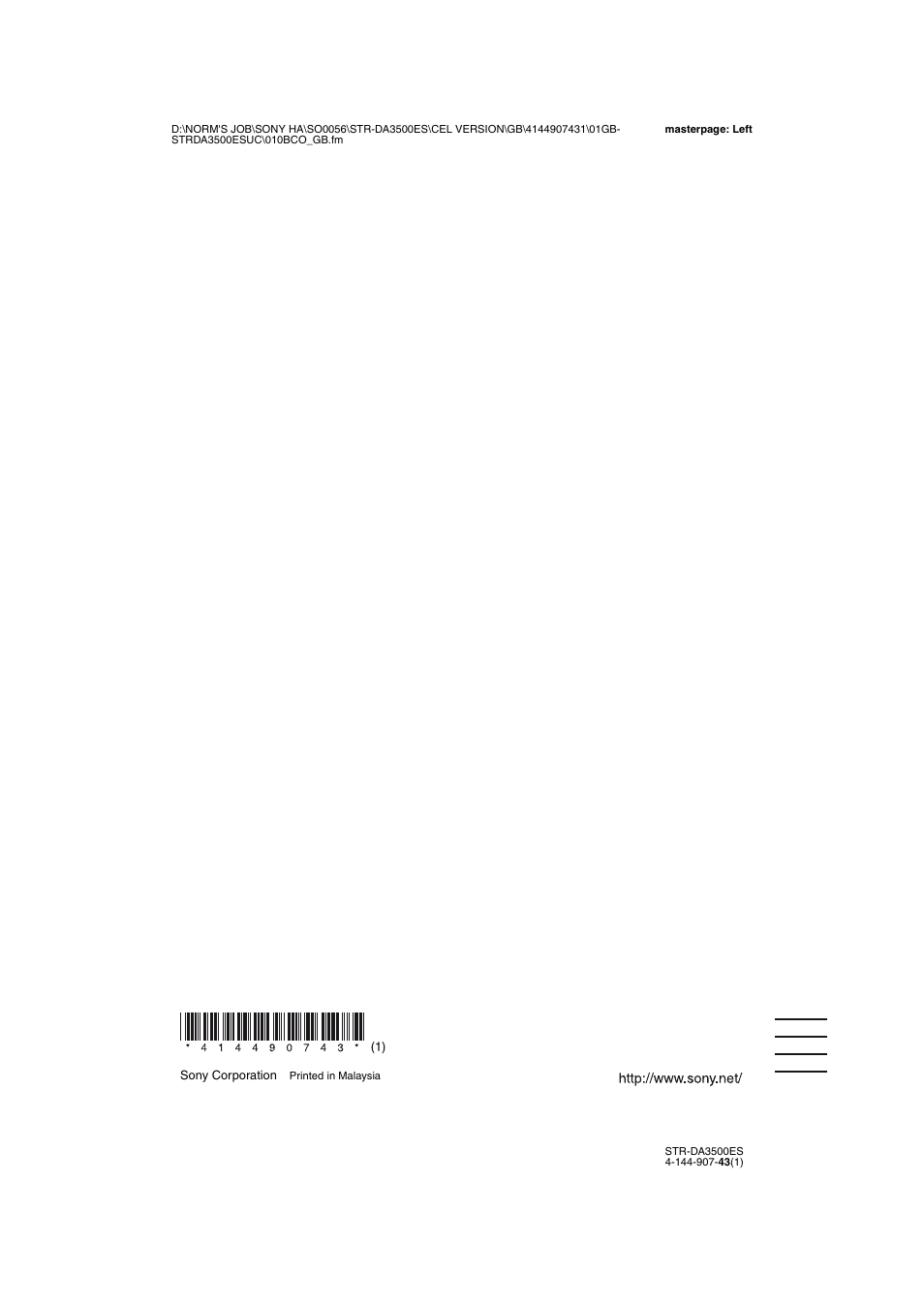 Sony 4-144-907-43(1) User Manual | Page 136 / 136