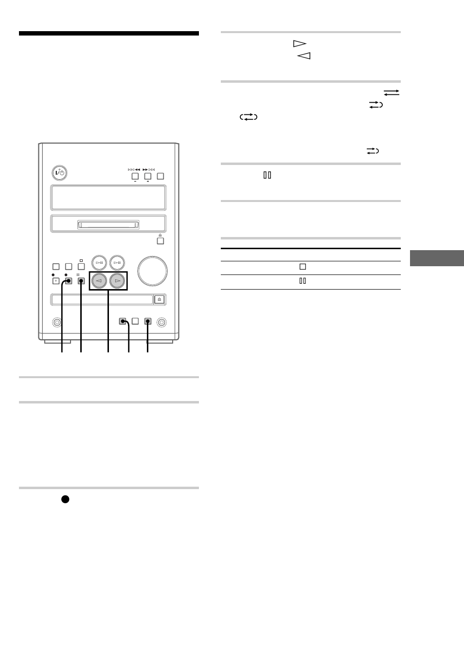 Recording on a tape manually — manual recording, Recording on a tape manually | Sony CMT-J3MD User Manual | Page 57 / 80