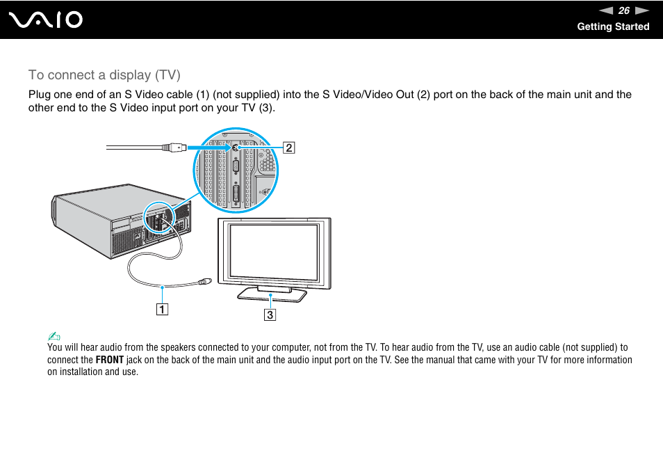 Sony VGC-RM1 User Manual | Page 26 / 170