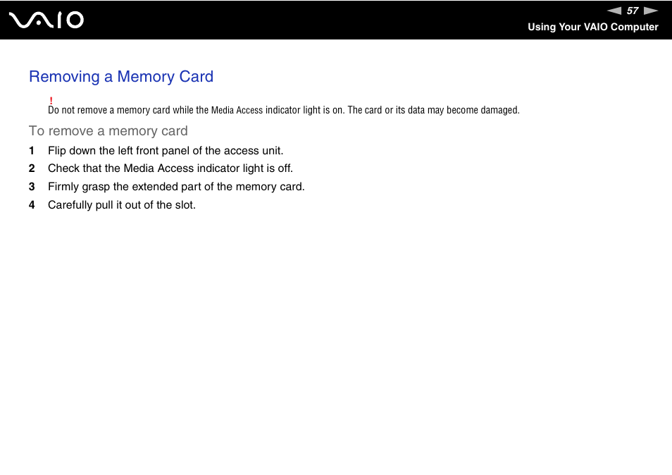 Sony VGC-RM1 User Manual | Page 57 / 170