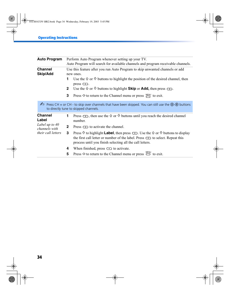 Sony KV-27FV310 User Manual | Page 42 / 68