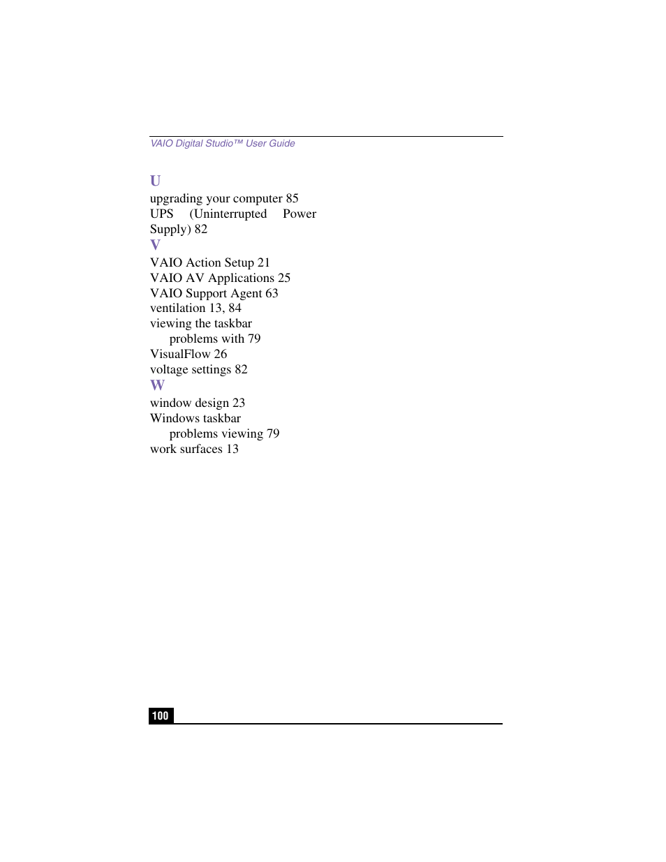 Sony PCV-RX380DS User Manual | Page 100 / 100