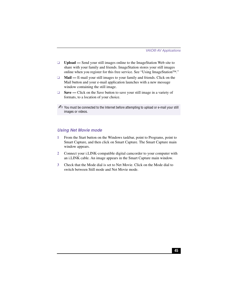 Sony PCV-RX380DS User Manual | Page 45 / 100