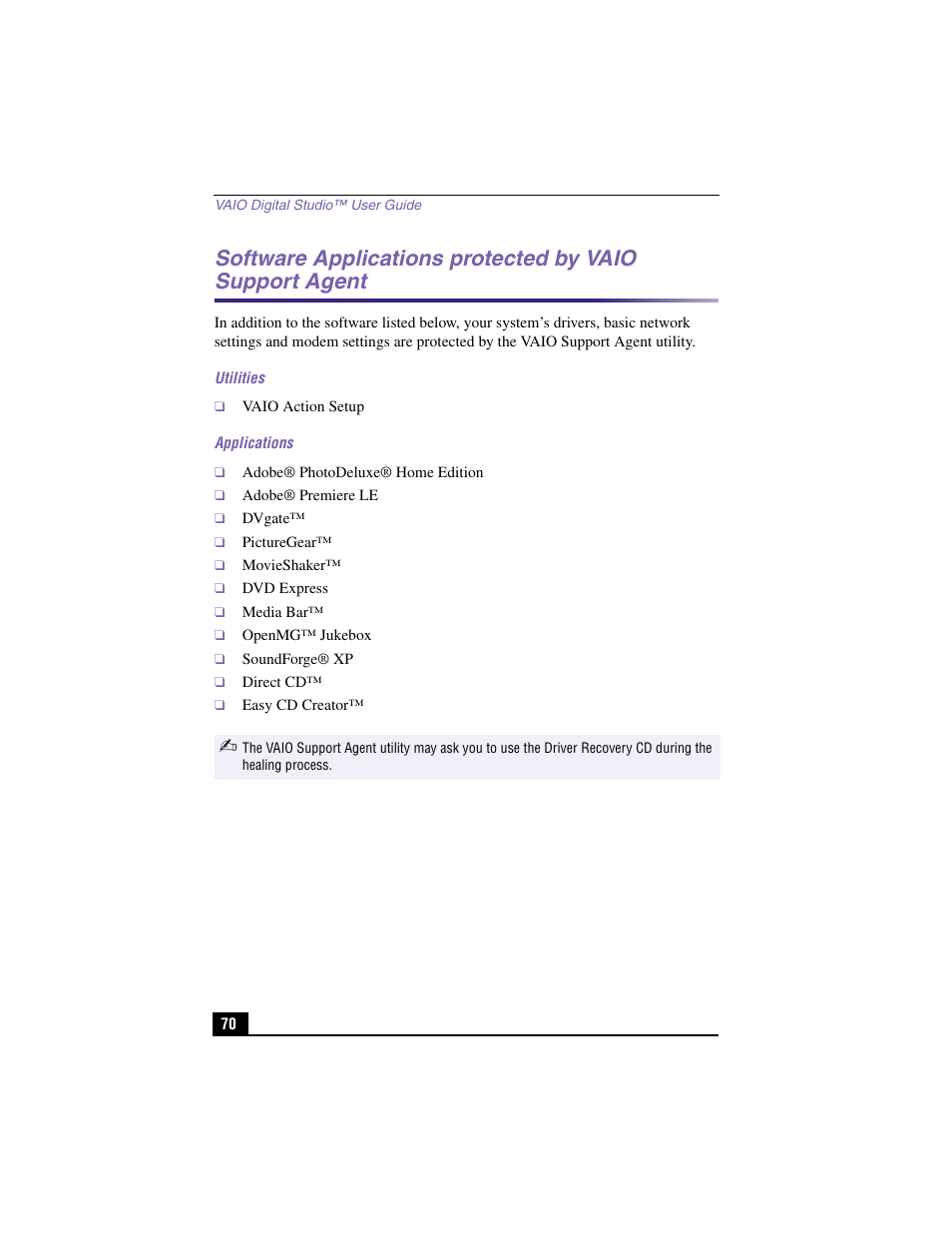 Sony PCV-RX380DS User Manual | Page 70 / 100