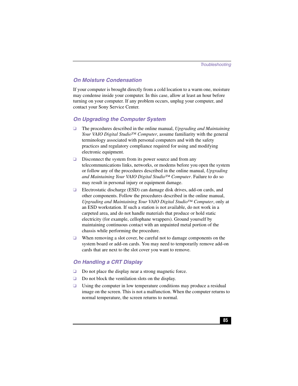Sony PCV-RX380DS User Manual | Page 85 / 100