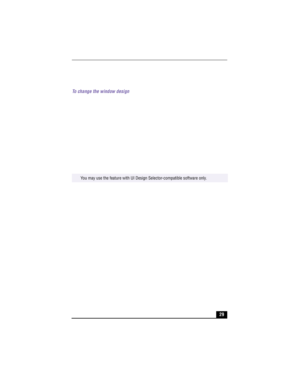 Changing the window design of sony software | Sony VAIO PCV-RX490TV User Manual | Page 31 / 142