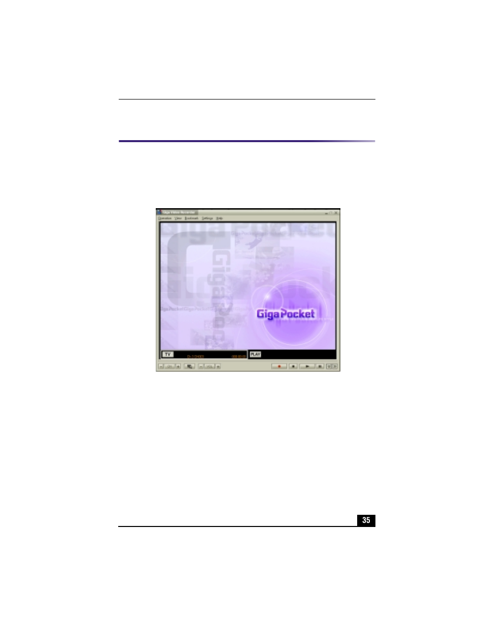 Giga video recorder | Sony VAIO PCV-RX490TV User Manual | Page 37 / 142