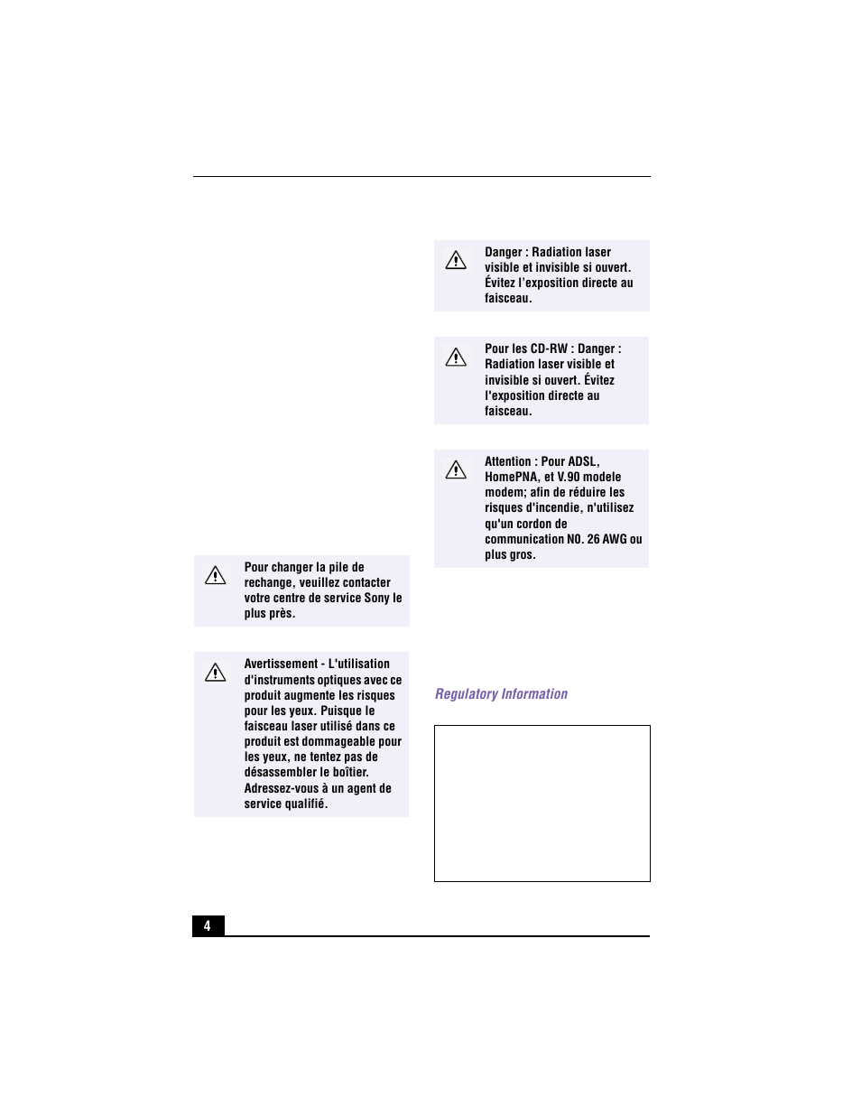 Sony VAIO PCV-RX490TV User Manual | Page 4 / 142